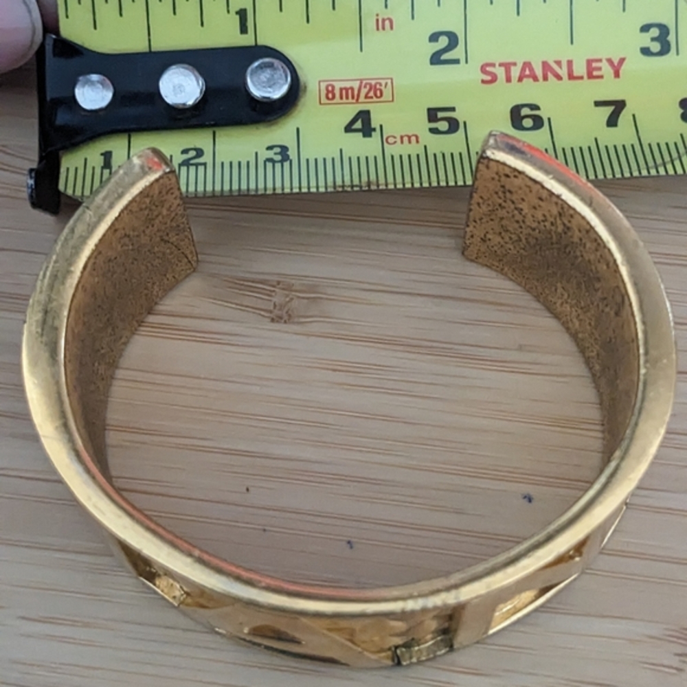 Gold Cuff Bracelet - Picture 10 of 11